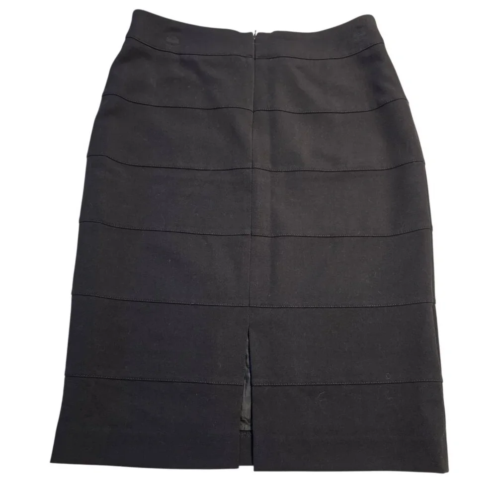 Virtue Women's‎ Skirt Stretch Black Size 6 Classic Career Office